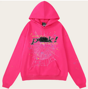 Web Graphic Hoodie - Pink Web