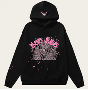 Web Graphic Hoodie - Black Pink Web
