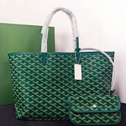 Classic Pattern Tote Bag - Brown