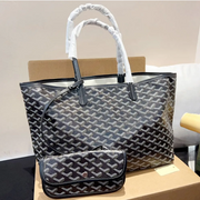Classic Pattern Tote Bag - Green