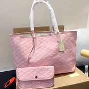 Classic Pattern Tote Bag - Pink
