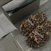 Fuzzy Everyday Slides - Leopard