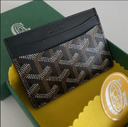 Classic Pattern Card Holder - Brown