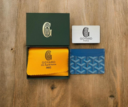 Classic Pattern Card Holder - Blue