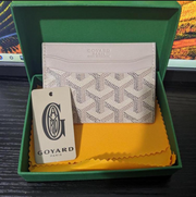 Classic Pattern Card Holder - White